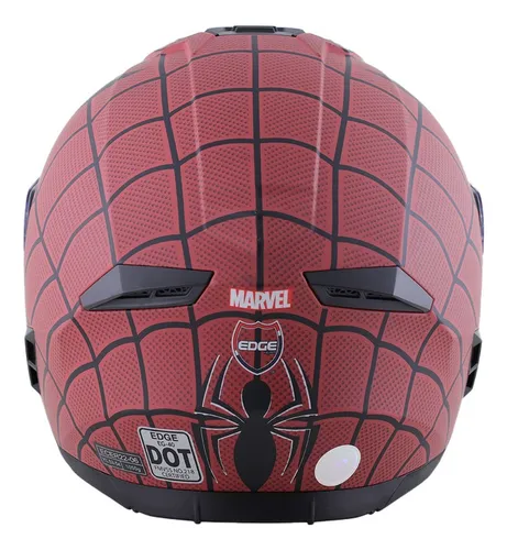 Foto 4 pulgar | Casco Para Moto Spiderman Juvenil Dot/ece