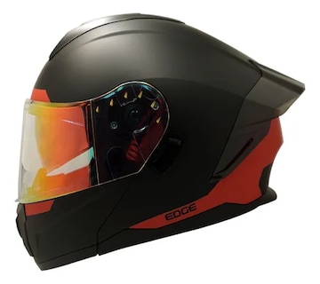Foto 1 | Casco Para Moto Negro Abatible Edge Dot/ece
