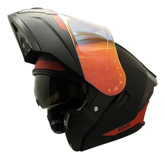 Foto 2 | Casco Para Moto Negro Abatible Edge Dot/ece