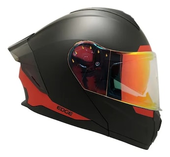Foto 3 | Casco Para Moto Negro Abatible Edge Dot/ece