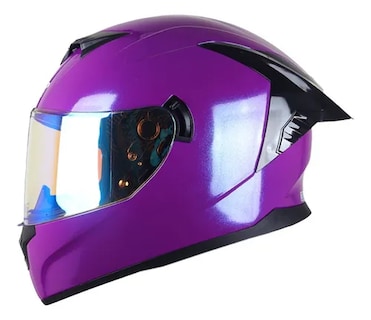 Foto 1 | Casco Para Moto Integral Morado Brilloso Edge Dot