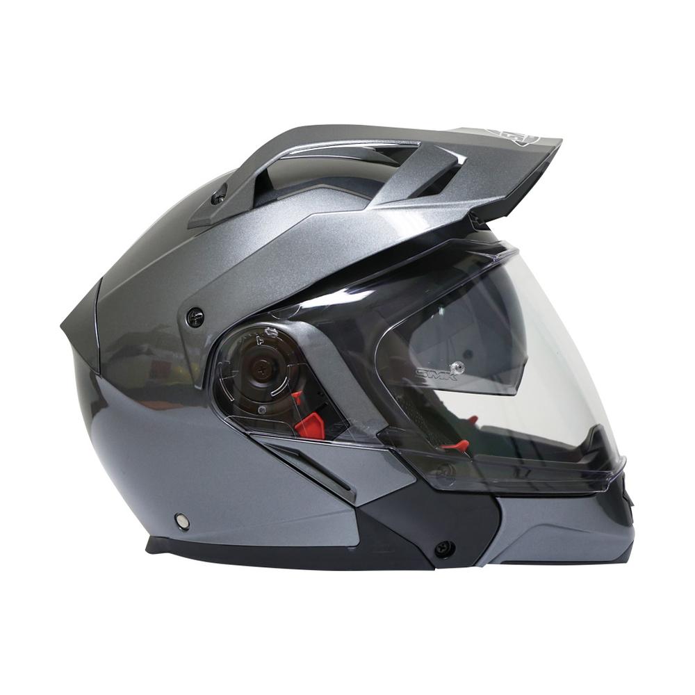 Casco Smk Hybrid Evo Antracita color Gris para Motociclista