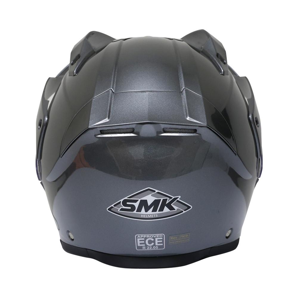 Foto 6 pulgar | Casco Smk Hybrid Evo Antracita color Gris para Motociclista