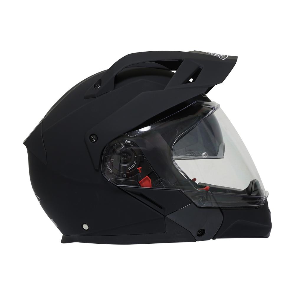 Casco Smk Hybrid Evo color Negro para Motociclista