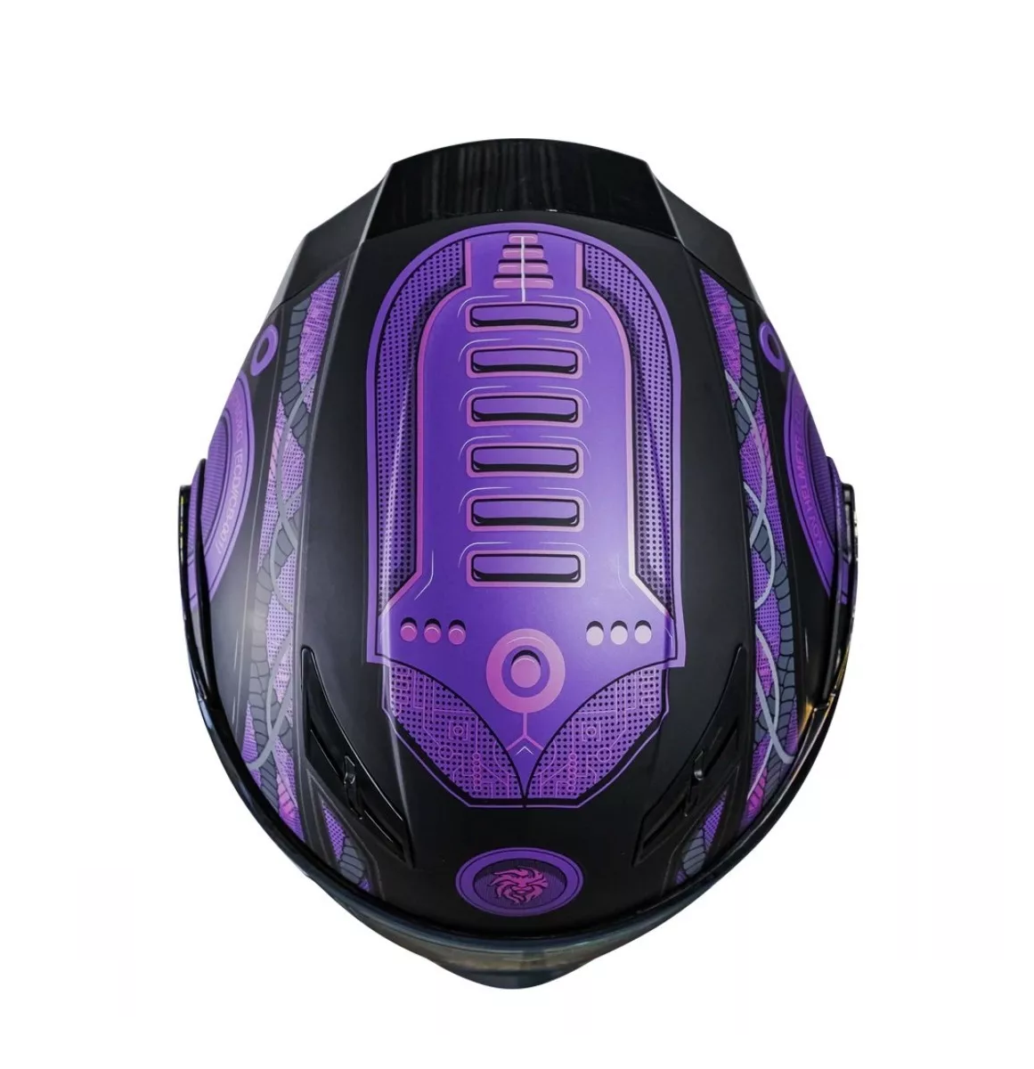 Foto 3 | Casco Con Luz Led Stelar Gafas Dot + Regalo Cyborg Morado Negro Mate Talla M