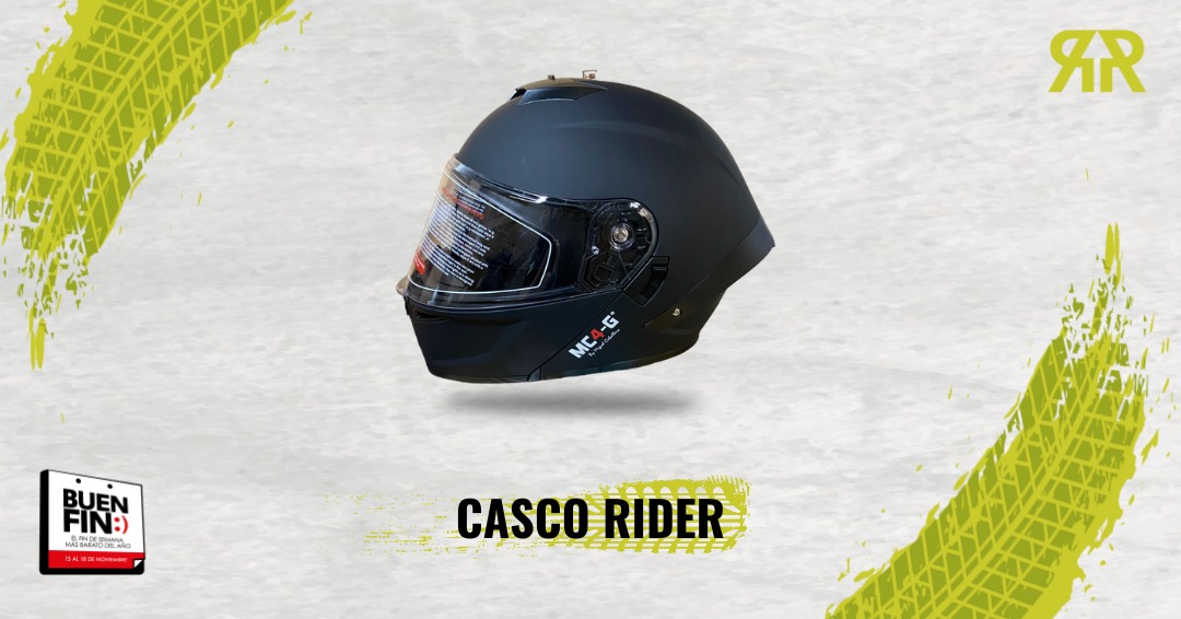 Foto 2 pulgar | Casco Abatible Rider