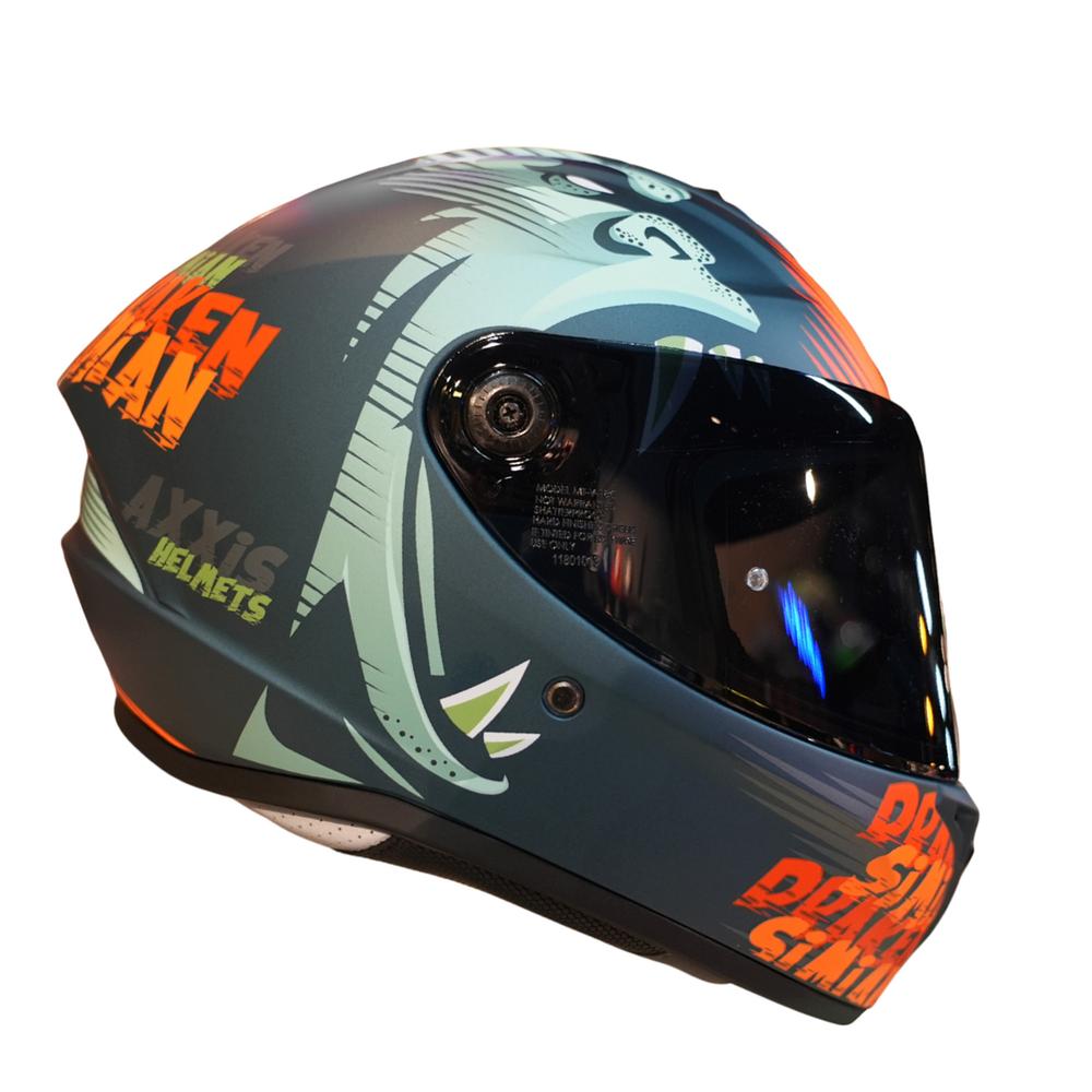 Foto 2 | Casco para Moto Axxis Draken Orange Mate