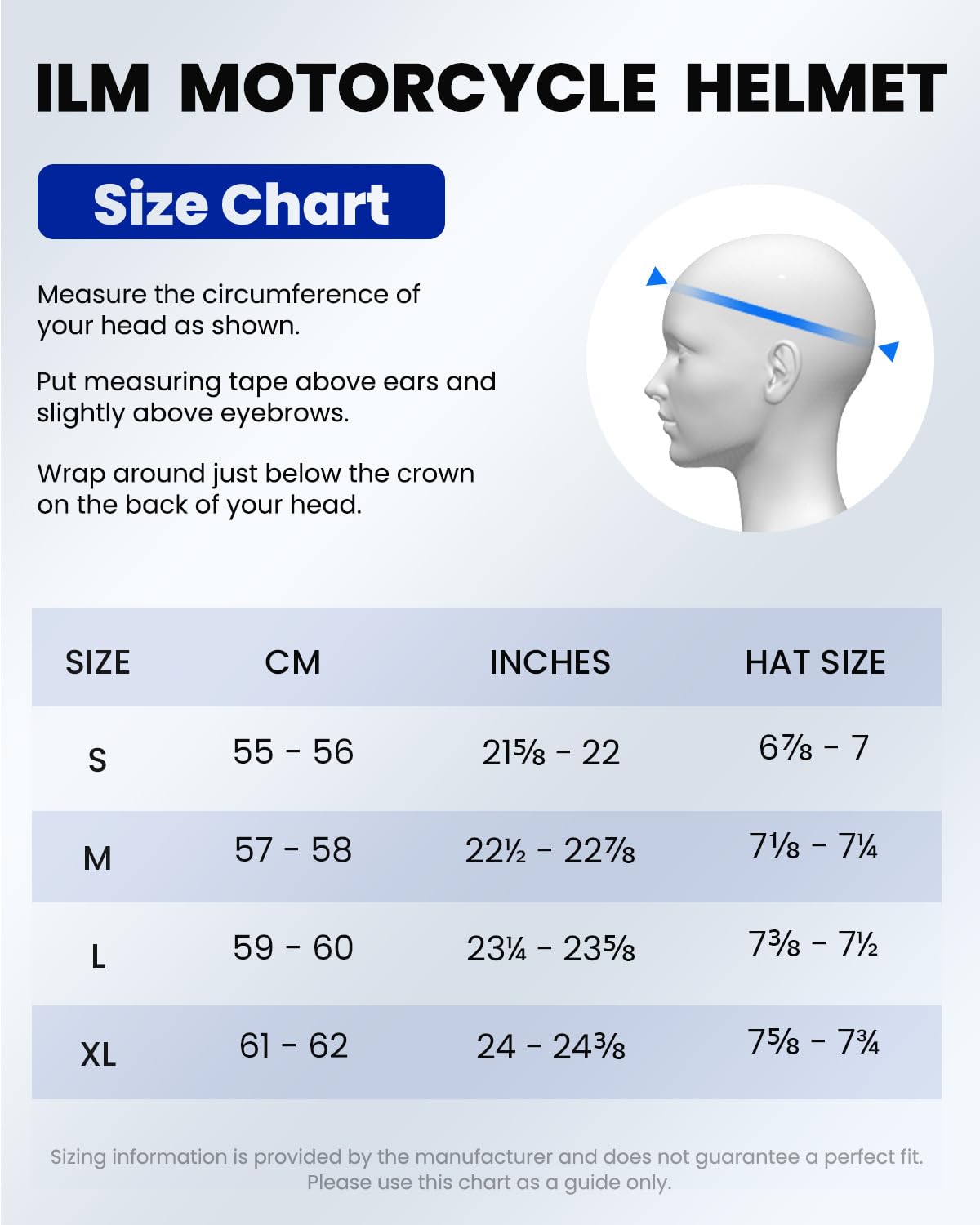 Foto 7 pulgar | Casco para Motociclista ILM Extragrande Blanco Open Face 3/4 - Venta Internacional