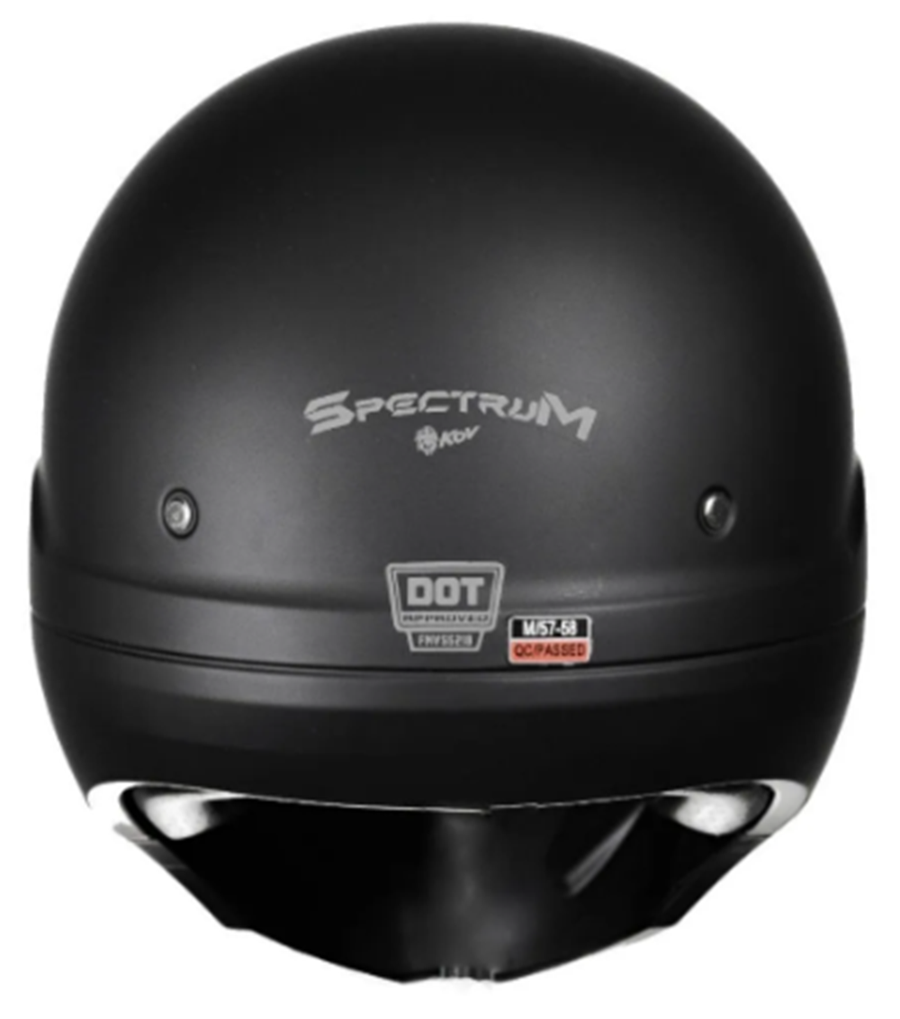 Foto 4 pulgar | Casco Abierto Para Moto Kov Spectrum Negro Con Mascara