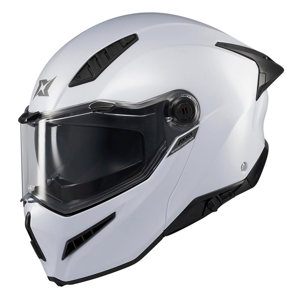 Foto 2 pulgar | Casco Abatible Certificado Lentes Ghostfighter Talla M Axxis Blanco
