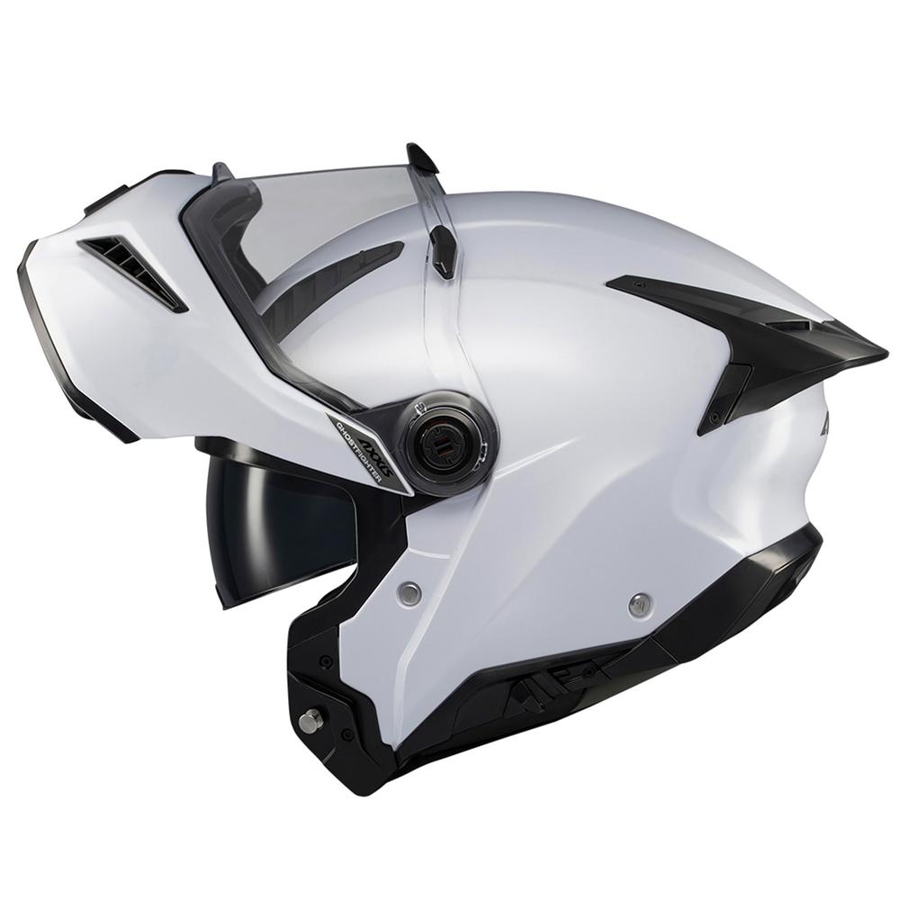 Foto 3 pulgar | Casco Abatible Certificado Lentes Ghostfighter Talla M Axxis Blanco
