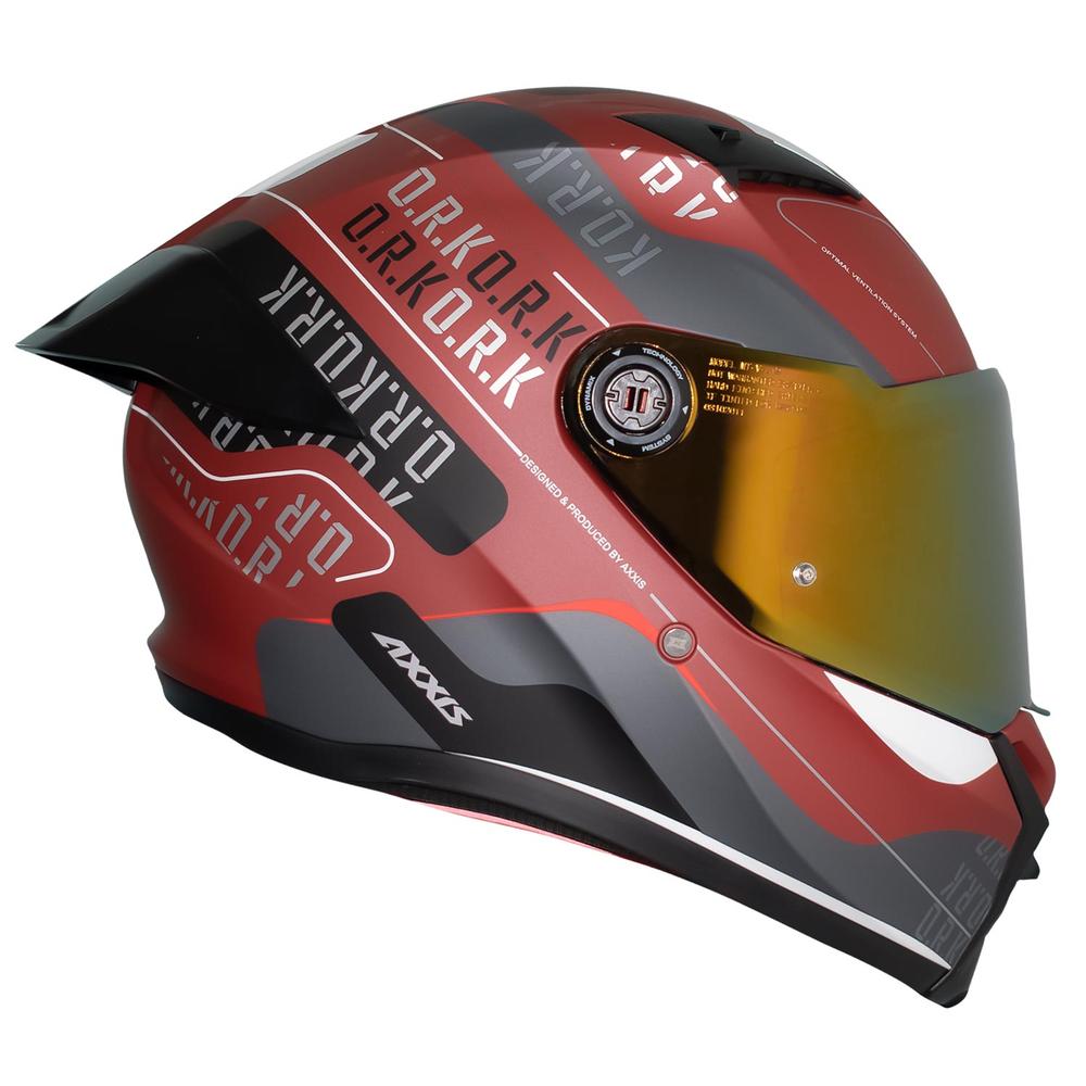 Foto 4 pulgar | Casco Integral Axxis Fenix Rojo Doble Certificacion Talla M Rojo