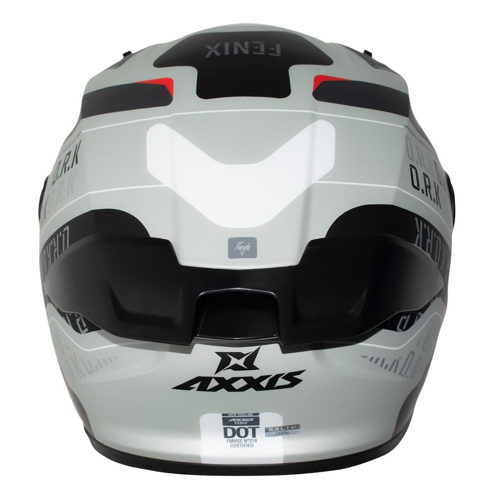 Foto 2 | Casco Integral Axxis Fenix Gris Doble Certificacion Talla M Gris
