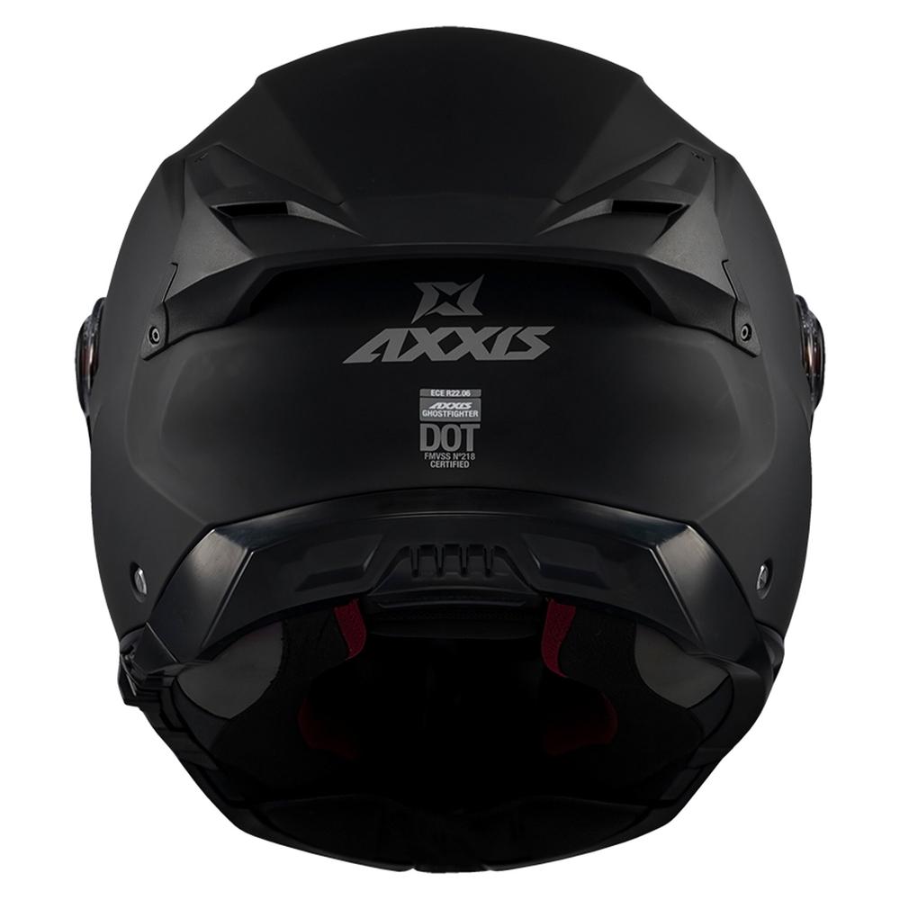 Foto 4 pulgar | Casco Abatible Certificado Lentes Negro Mate Talla M Axxis Negro