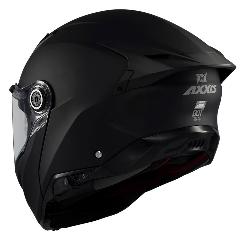 Foto 5 pulgar | Casco Abatible Certificado Lentes Negro Mate Talla M Axxis Negro