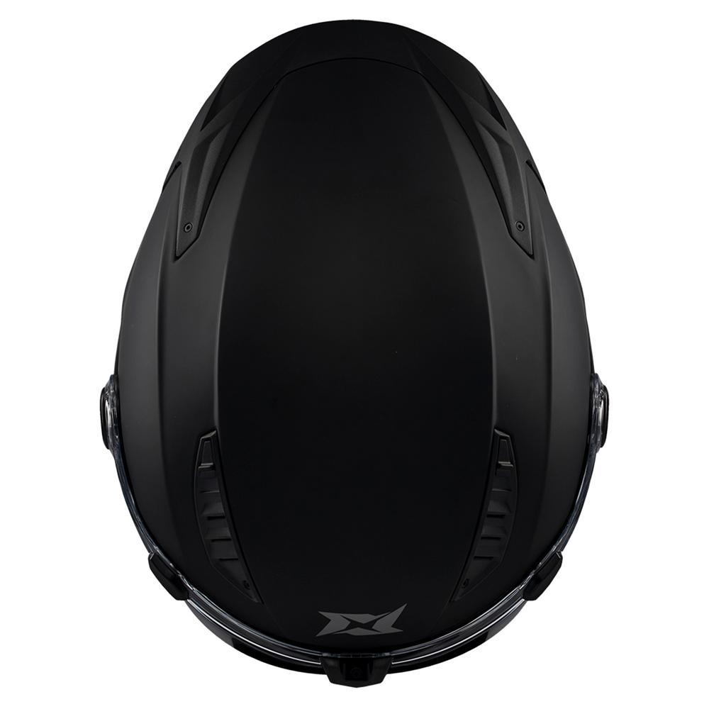 Foto 6 pulgar | Casco Abatible Certificado Lentes Negro Mate Talla M Axxis Negro