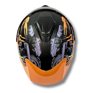 Foto 7 | Casco 2w Abatible Xolo Negro Naranja M