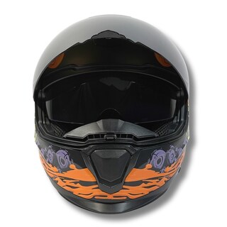 Foto 1 | Casco 2w Abatible Xolo Negro Naranja L
