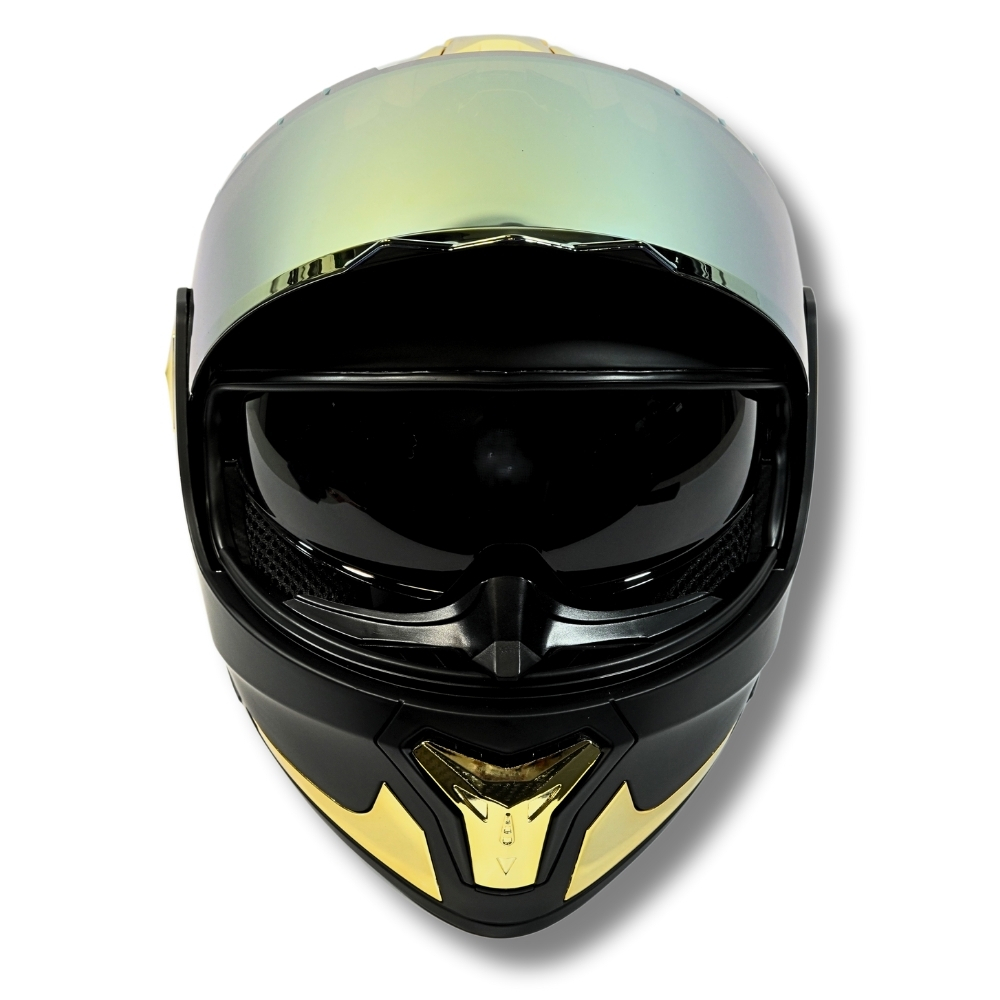 Foto 2 | Casco 2w Abatible Fury Negro Mate Con Led Xxl