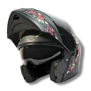 Foto 3 | Casco 2w Abatible Monster Negro Mate Xl