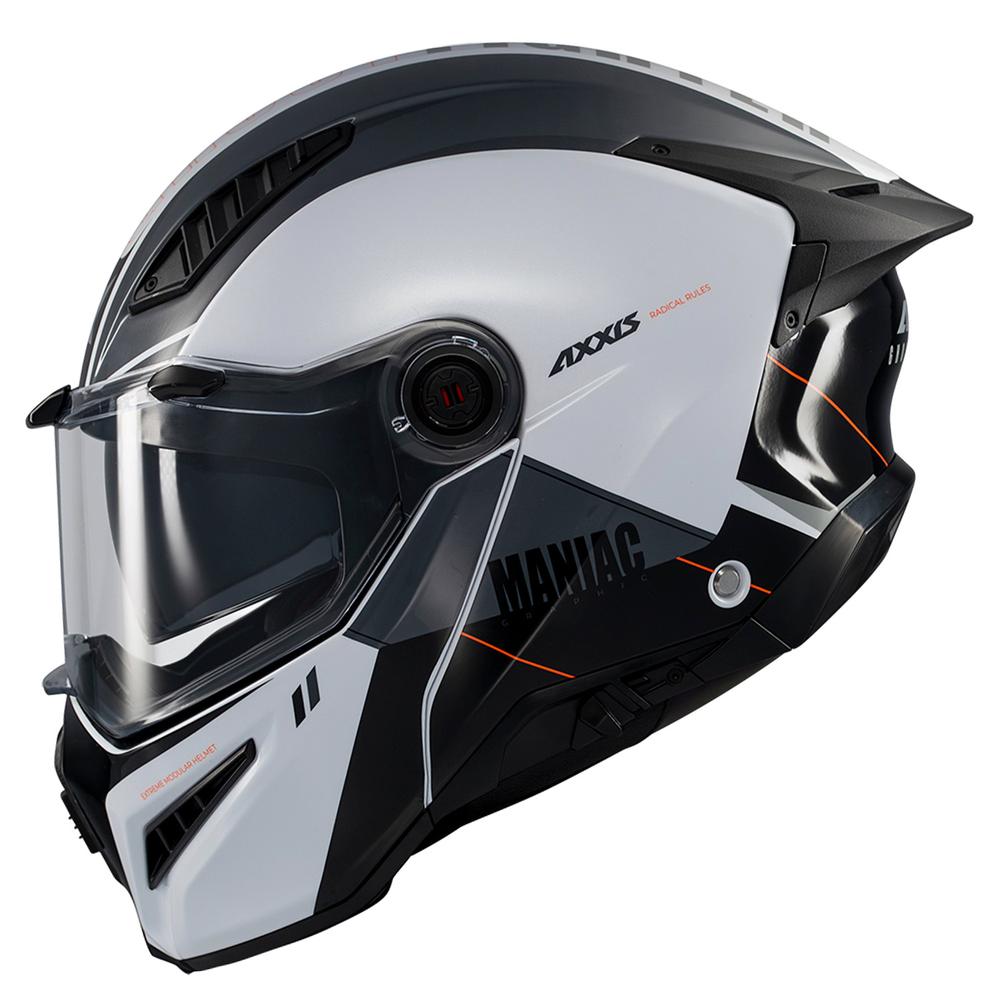 Casco Abatible Titanium Lents Certificado Axxis Talla Xxl