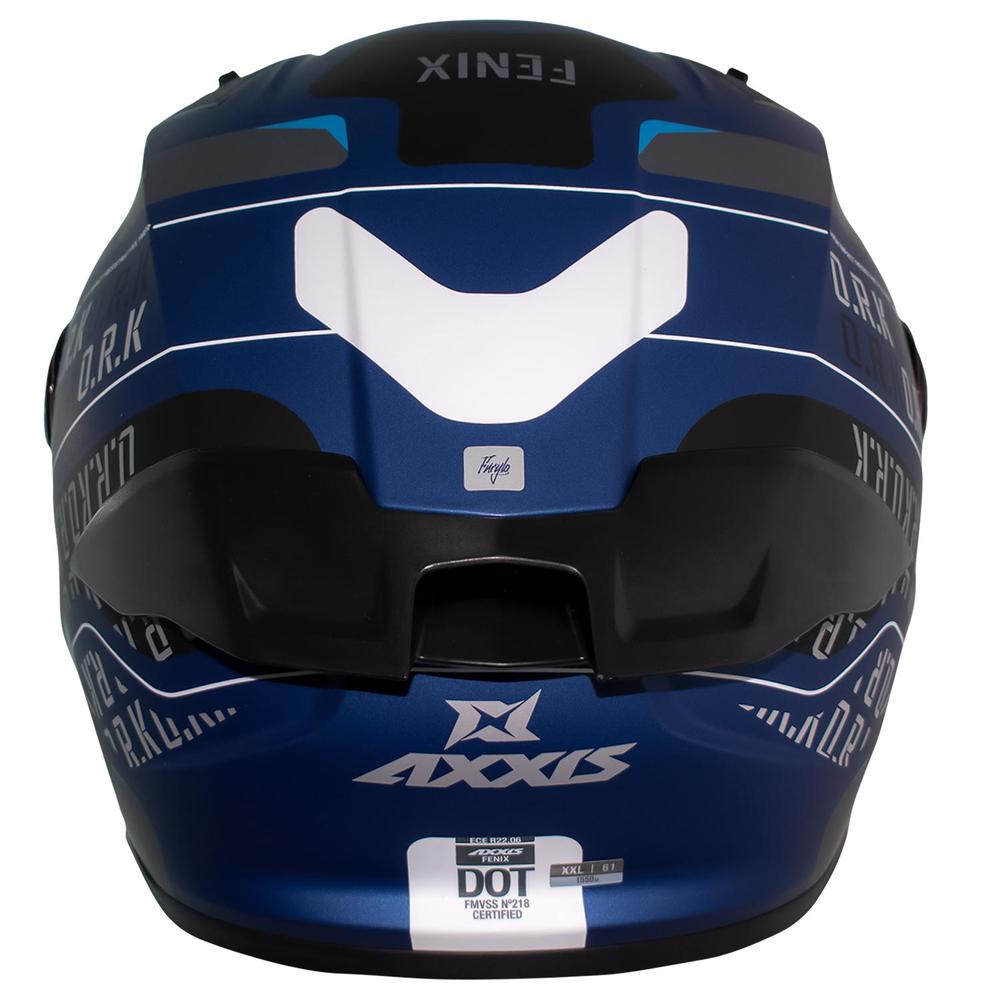 Foto 3 pulgar | Casco Integral Fenix Azul Doble Certificacion Talla Xxl