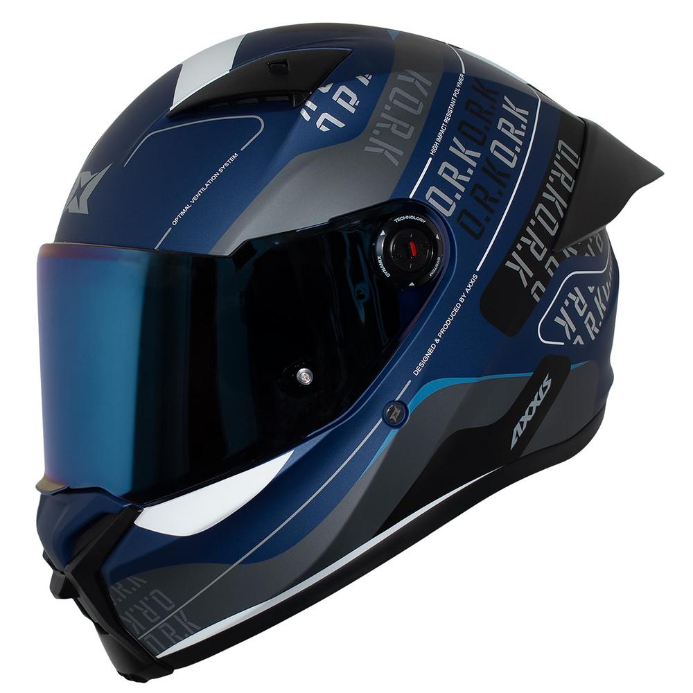 Foto 5 pulgar | Casco Integral Fenix Azul Doble Certificacion Talla Xxl