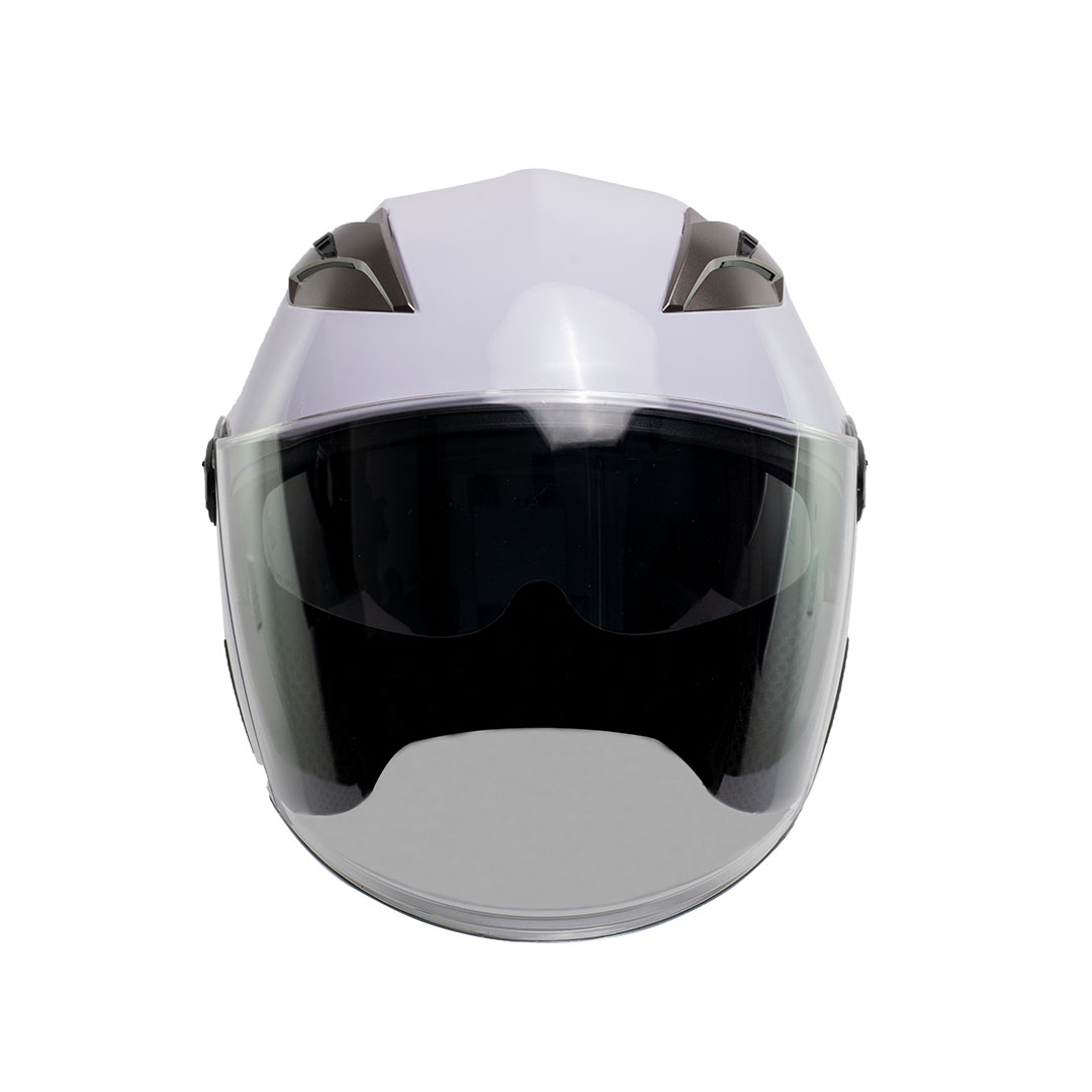 Foto 4 pulgar | Casco Semi Integral Moto Edge Helmets Oficial Jaguar color Blanco Certificación Dot Talla XL