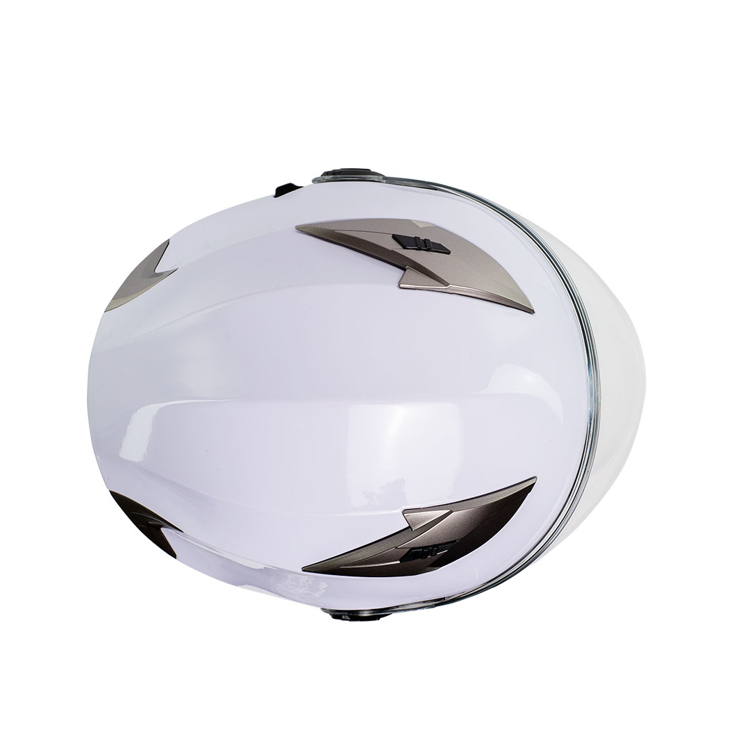 Foto 5 pulgar | Casco Semi Integral Moto Edge Helmets Oficial Jaguar color Blanco Certificación Dot Talla XL