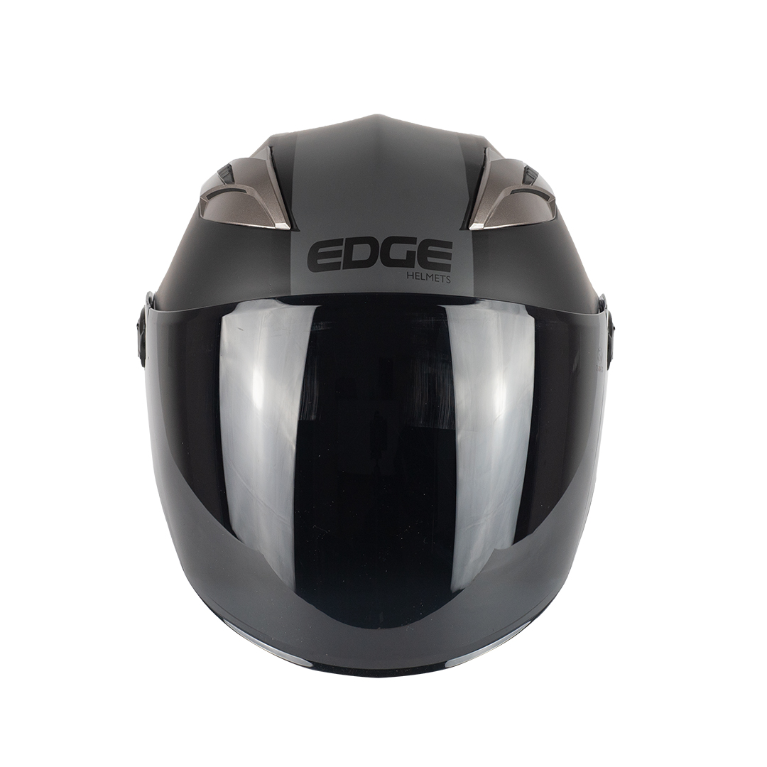 Foto 4 pulgar | Casco Gris Semi Integral Edge Helmets Oficial Warrior Certificación Dot Talla M