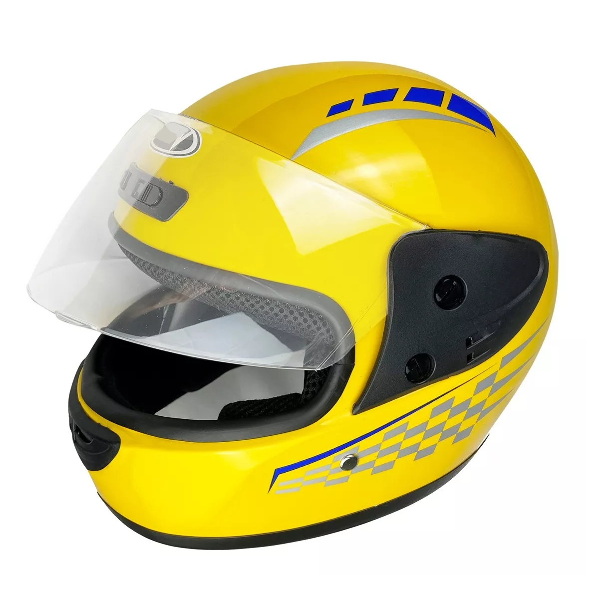 Foto 2 pulgar | Casco Para Motocicleta Con Visor Protector L. Eo Safe Imports Esi-8917 Amarillo