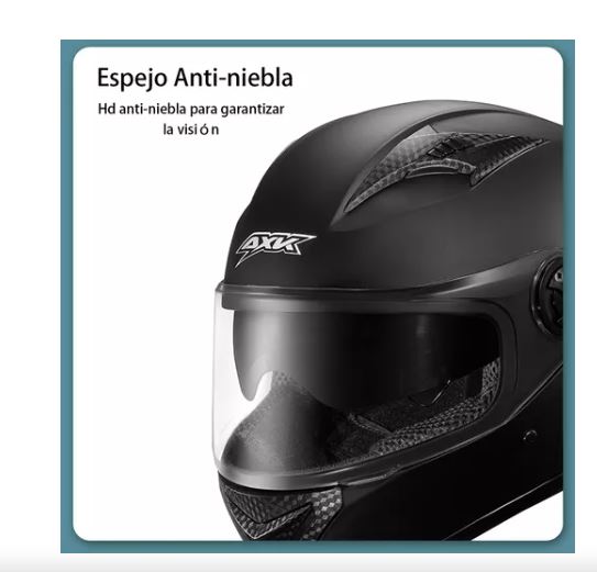 Foto 4 pulgar | Casco Para Moto Con Visor Protector, Adultos