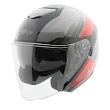 Casco Abierto Joe Rocket Rkt 70 Velocity Negro Gris Rojo