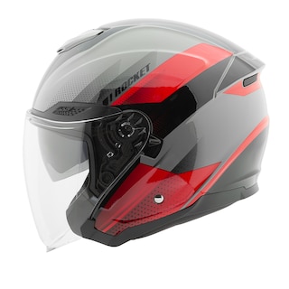 Foto 2 | Casco Abierto Joe Rocket Rkt 70 Velocity Negro Gris Rojo