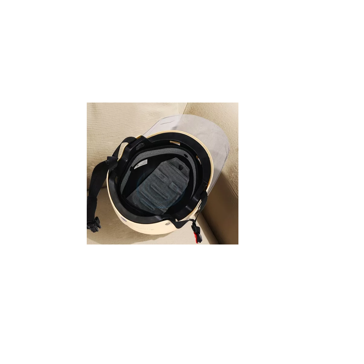 Foto 4 pulgar | Casco Tipo Medio Ligero Espuma Orejas Eo Safe Imports Esi-17008 Beige