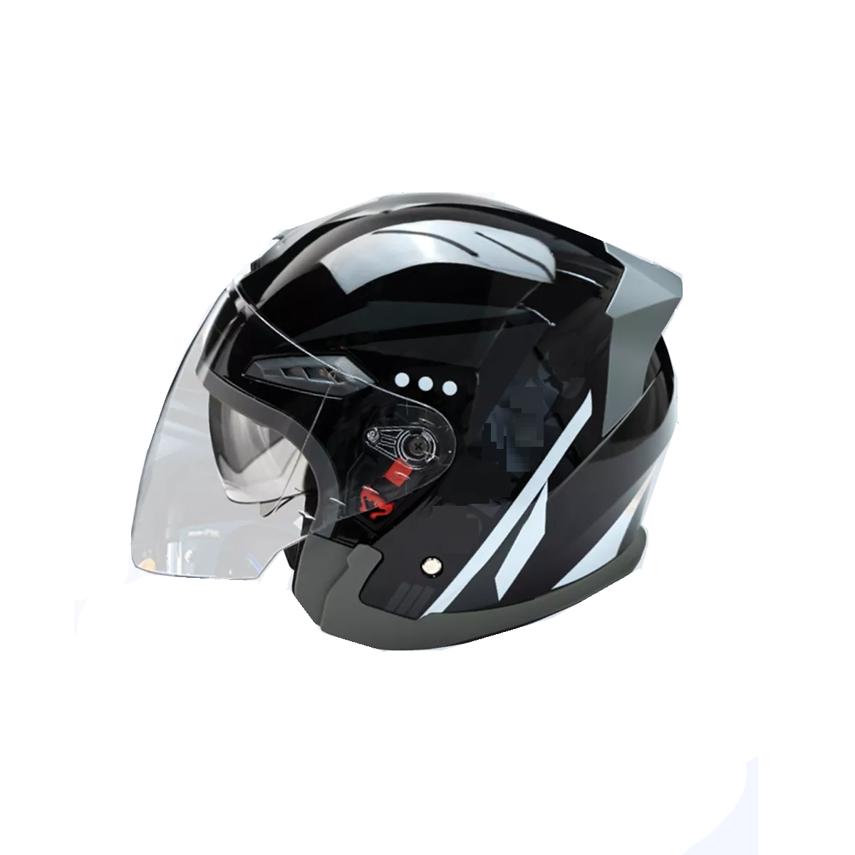 Foto 2 pulgar | Casco Abatibles Motos Motocicleta Anti Niebla Espejo Doble Eo Safe Imports Esi-17005 Negro