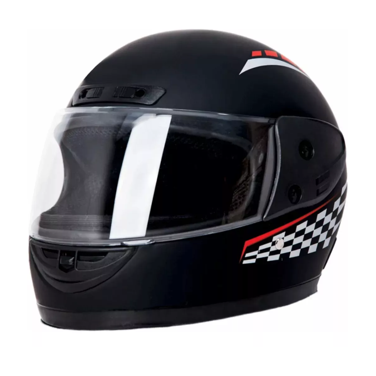 Casco Para Motocicleta Con Visor Protector Certificación Ce Talla L Eo Safe Imports Esi-17000  Negro