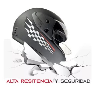 Foto 2 | Casco Para Motocicleta Con Visor Protector Certificación Ce Talla L Eo Safe Imports Esi-17000 Negro