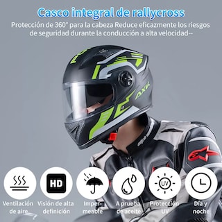 Foto 2 | Cascos Para Motociclismo Abatible Visor Doble Antivaho Hd Eo Safe Imports Esi-17012 Multicolor