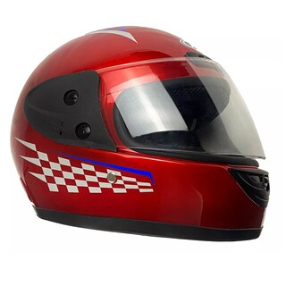 Foto 1 | Casco Para Motocicleta Con Visor Protector Certificación Ce Talla M Eo Safe Imports Esi-17002 Rojo