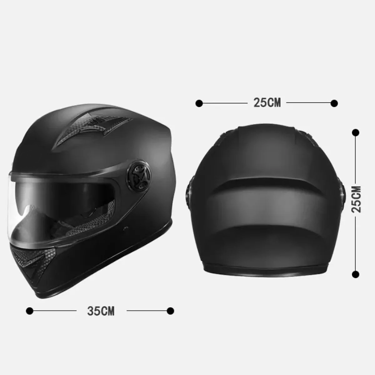 Foto 3 pulgar | Casco De Moto Con Doble Visera Eo Safe Imports Esi-17016 Negro