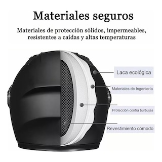 Foto 3 | Casco De Moto Con Doble Visera Eo Safe Imports Esi-17016 Negro