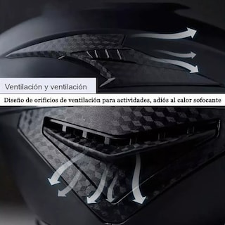 Foto 4 | Casco De Moto Con Doble Visera Eo Safe Imports Esi-17016 Negro