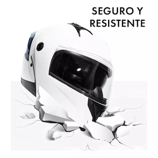 Foto 3 | Casco Moto Abatible Plegable Talla M/g Eo Safe Imports Esi-17817 Blanco