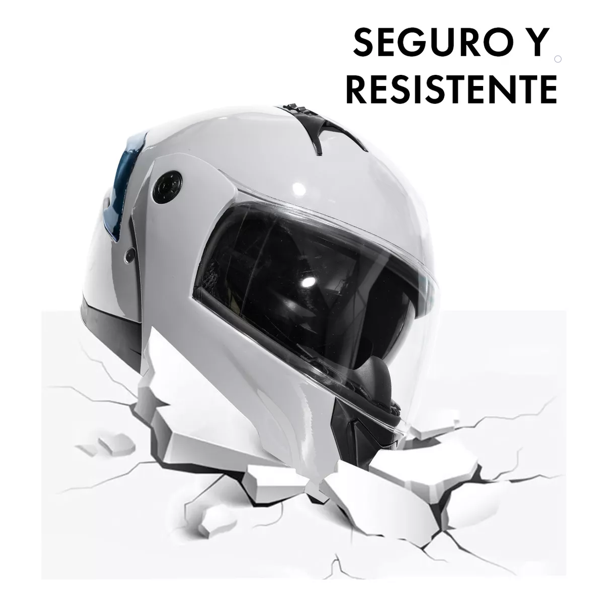 Foto 5 pulgar | Casco Moto Abatible Plegable Talla M/g Eo Safe Imports Esi-17820gris