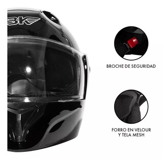 Foto 2 | Casco Moto Abatible Plegable Gafas Talla: L Eo Safe Imports Esi-17824 Negro