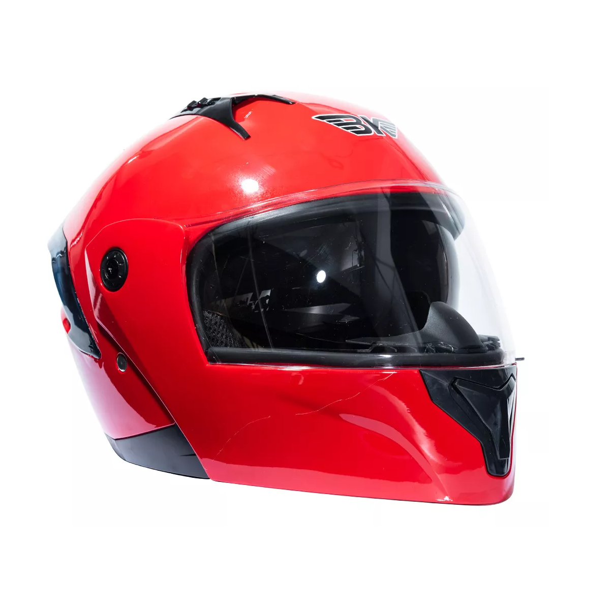 Foto 2 pulgar | Casco Moto Abatible Plegable Gafas Talla: M Eo Safe Imports Esi-17825 Rojo