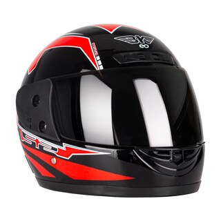 Foto 1 | Casco Con Visor Protector Para Motocicleta, Talla M Eo Safe Imports Esi-18993 Rojo