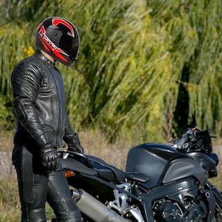 Foto 3 | Casco Con Visor Protector Para Motocicleta, Talla M Eo Safe Imports Esi-18993 Rojo