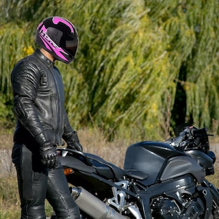 Foto 3 | Casco Para Motocicleta Con Visor Protector Talla M Eo Safe Imports Esi-18996 Rosa